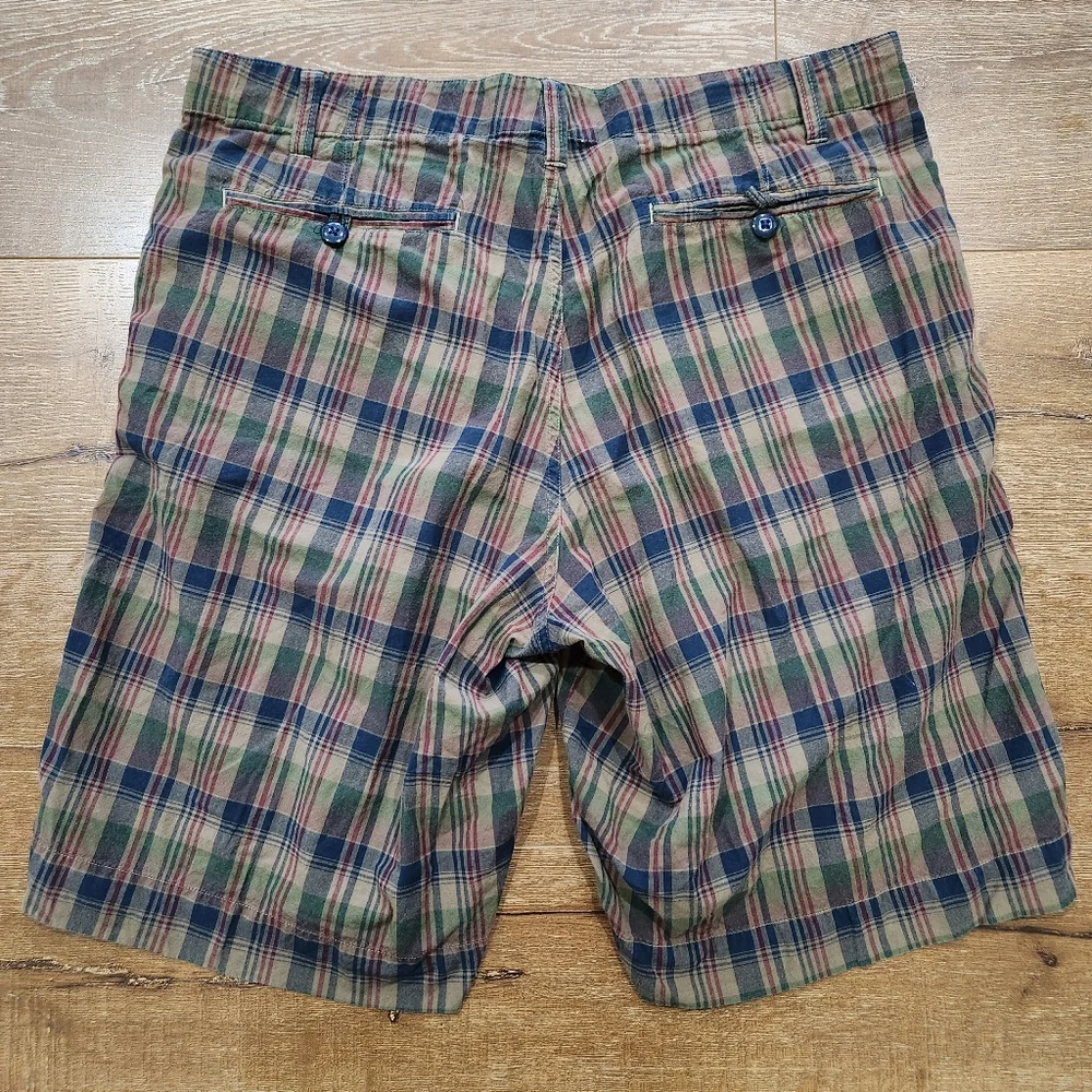 Vtg Polo Jeans Ralph Lauren men's plaid shorts sz 36 retrocore preppy normcore